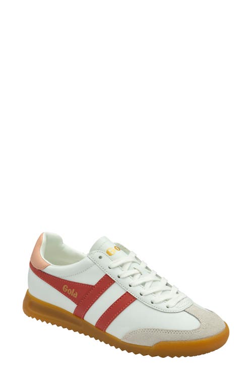 Gola Torpedo Sneaker In White/clay/pearl Pink