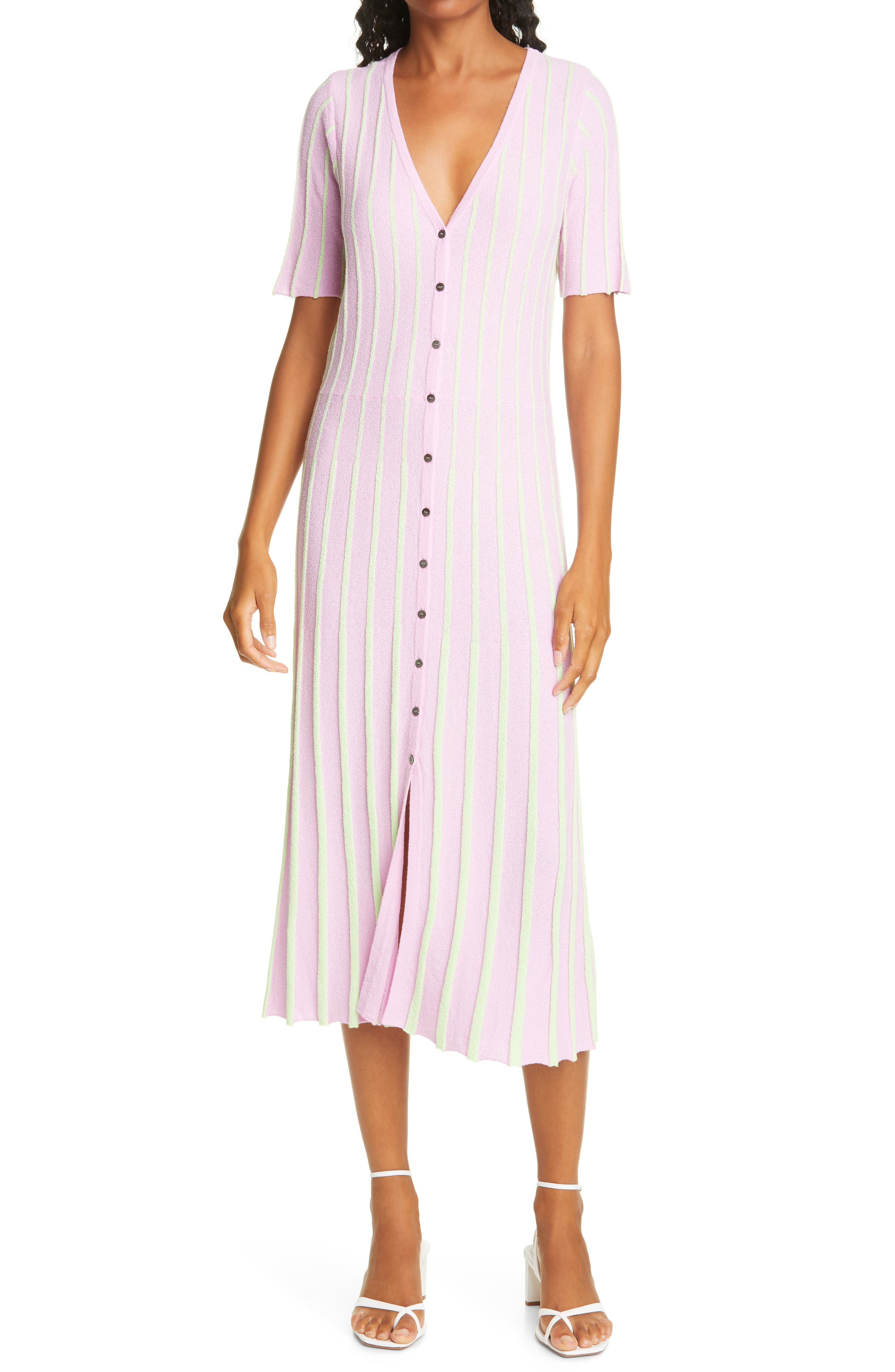 Tanya Taylor Leone Knit Dress In Orchid 