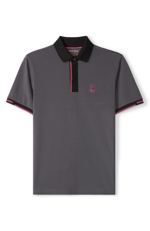 Shop Psycho Bunny Edmonds Sport Performance Polo In Blackened Pearl