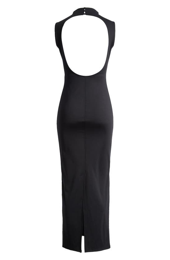 Shop Open Edit Open Back Sleeveless Dress In Black