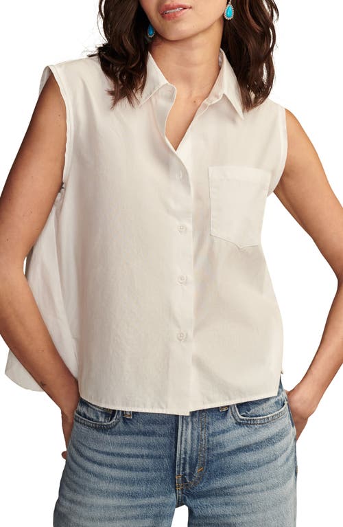 Lucky Brand Button-Up Sleeveless Top at Nordstrom,
