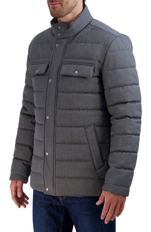 Cole Haan Signature Quilted Jacket In Light Grey
