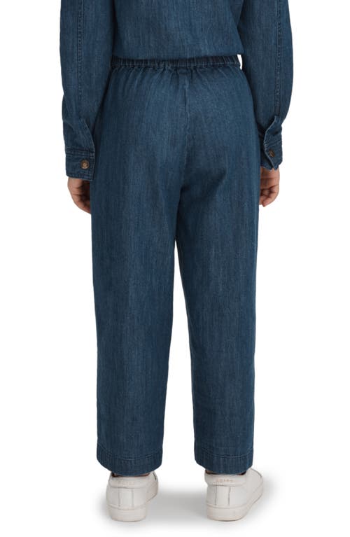 Reiss Kids' Marnie Denim Jumpsuit In Blue
