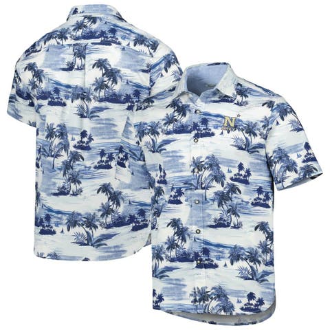 Men's Milwaukee Brewers Tommy Bahama Royal Barrie Batik Button-Up Shirt
