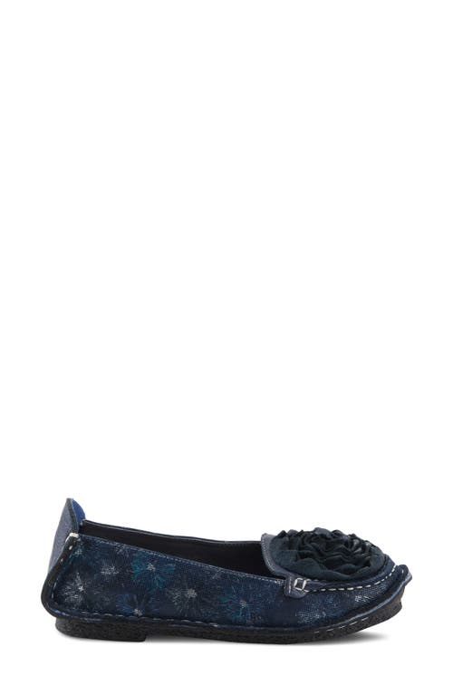 Shop L'artiste By Spring Step Dezi Garden Flat In Navy Multi