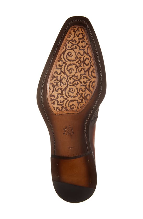 Shop Mezlan Temi Single Monk Strap Shoe In Cognac
