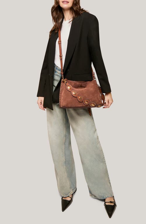 Aimee Kestenberg Roma Shoulder Bag In Nutshell Suede