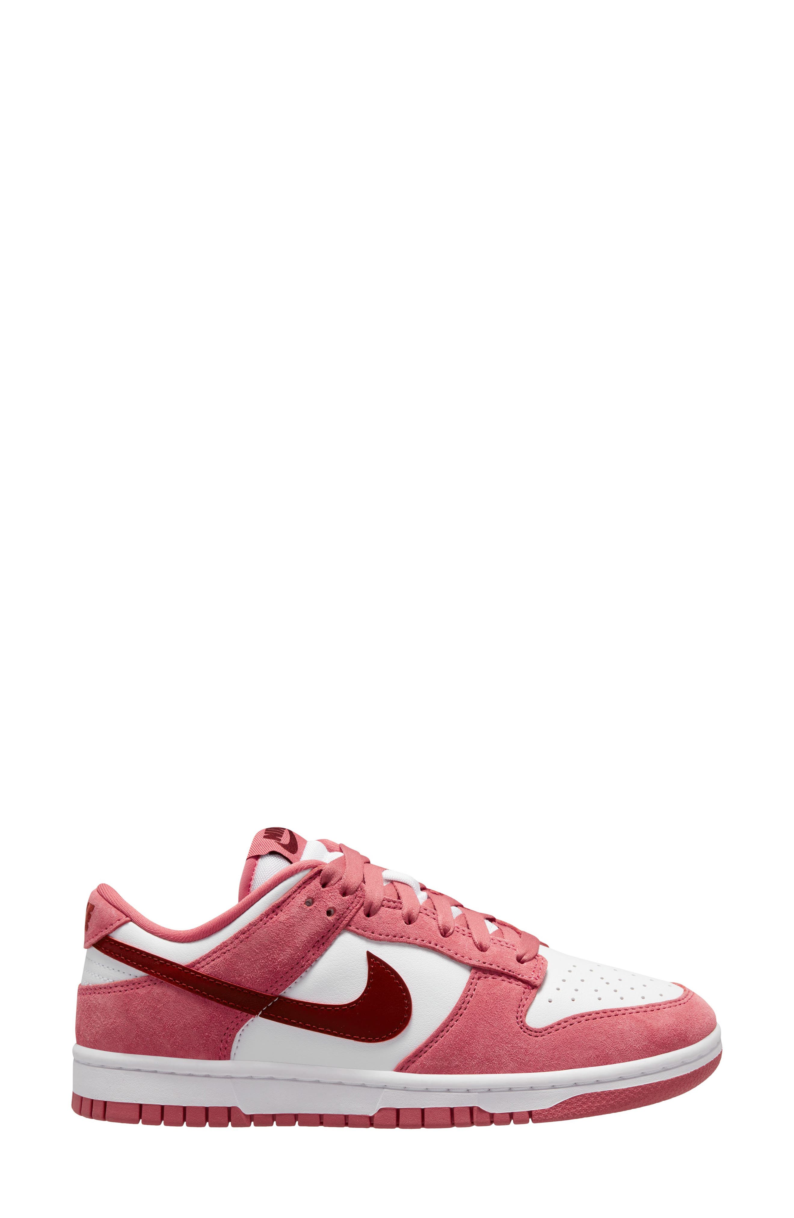 Nike Dunk Low Premium Sneaker In White/red