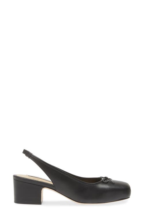 Shop Sandy Liang Slingback Pump In Black Napa