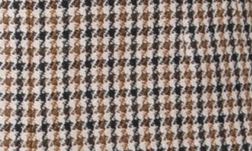 AKRIS PUNTO AKRIS PUNTO HOUNDSTOOTH SHETLAND WOOL TWEED CROP JACKET