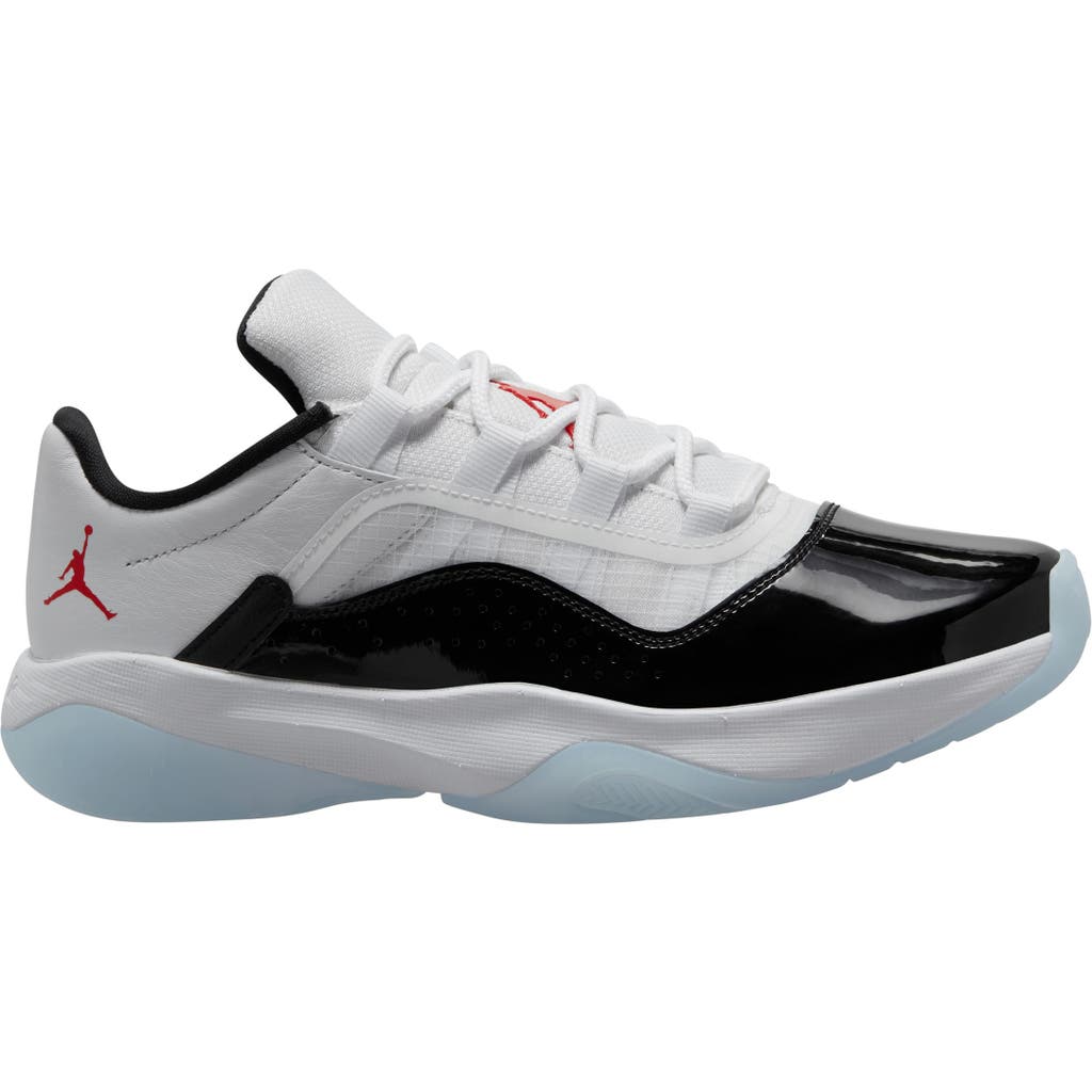 Jordan Air  11 Cmft Low Sneaker In White/red/black
