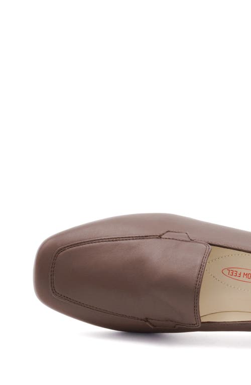 Amalfi By Rangoni Giove Apron Toe Loafer In Moka Parmasoft