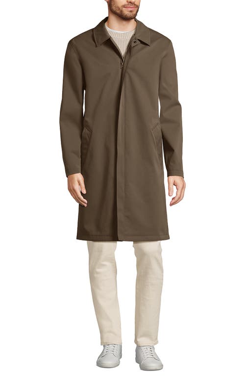 Shop Lands' End Waterproof Mac Raincoat In Vintage Taupe