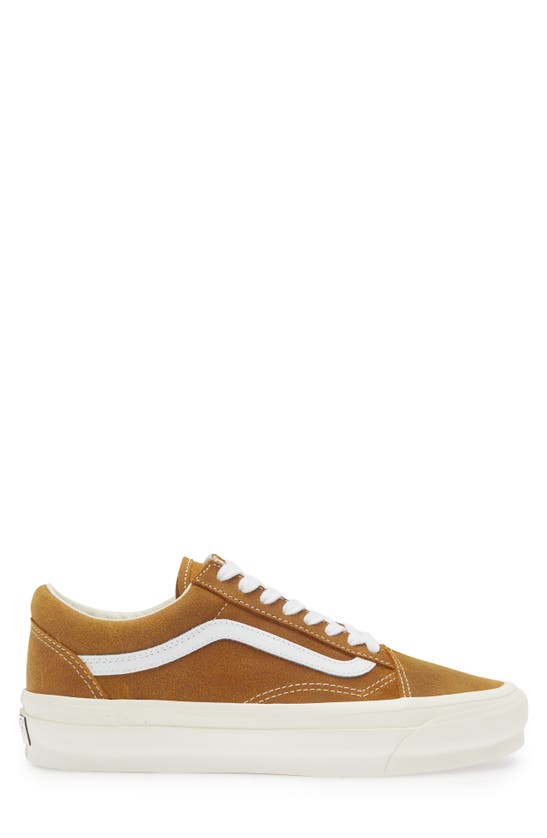 Shop Vans Premium Old Skool 36 Sneaker In Wax Leather Golden Brown