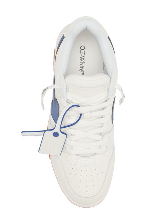 Off-white Leather Out Of Office Mid-top Sneakers In White - Blue