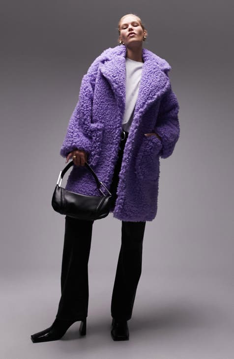 Women's Purple Faux Fur Coats | Nordstrom