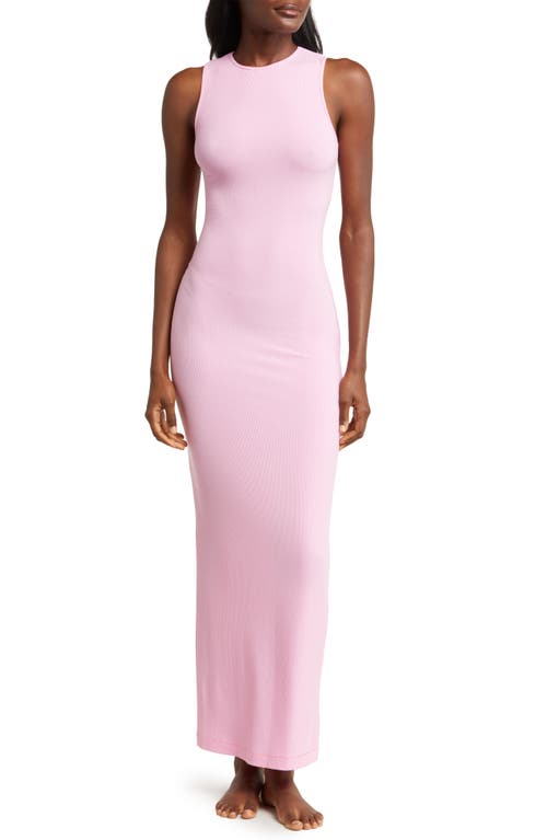 skims cotton candy dress Skims Soft Lounge Long Sleeve Dress In Cotton Candy