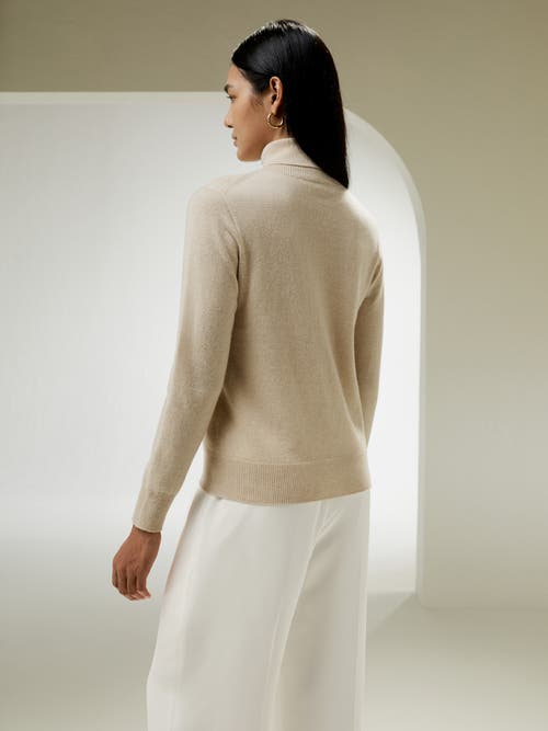 LILYSILK LILYSILK PURE CASHMERE TURTLENECK SWEATER