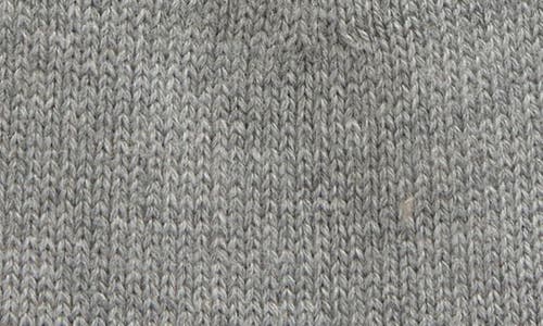 Pink Lemonade Double Pompom Organic Cotton Beanie In Light Grey Mel