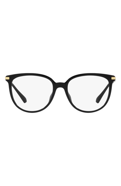 Michael Kors Westport 54mm Round Optical Glasses in Black at Nordstrom