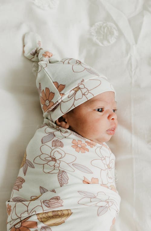 Shop Copper Pearl Ferra Top Knot Hat In Orange