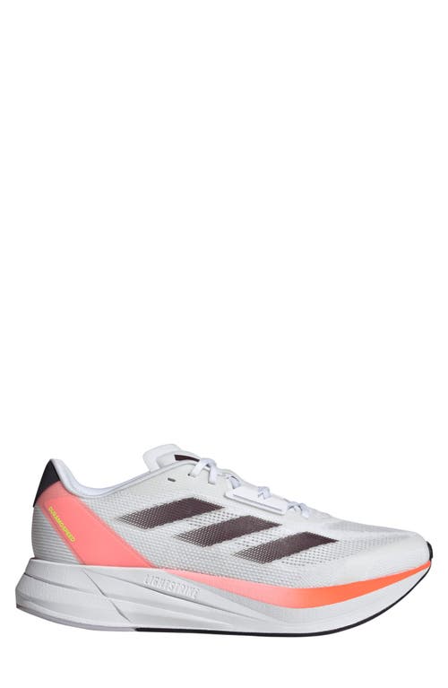 Adidas Originals Adidas Duramo Speed Running Shoe In White/aurora Met./solar Red