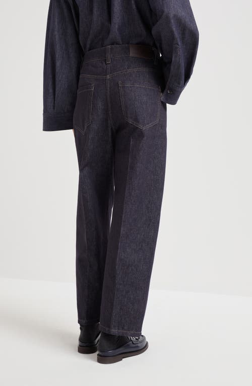 Shop Brunello Cucinelli Ergonomic Trousers In Blue