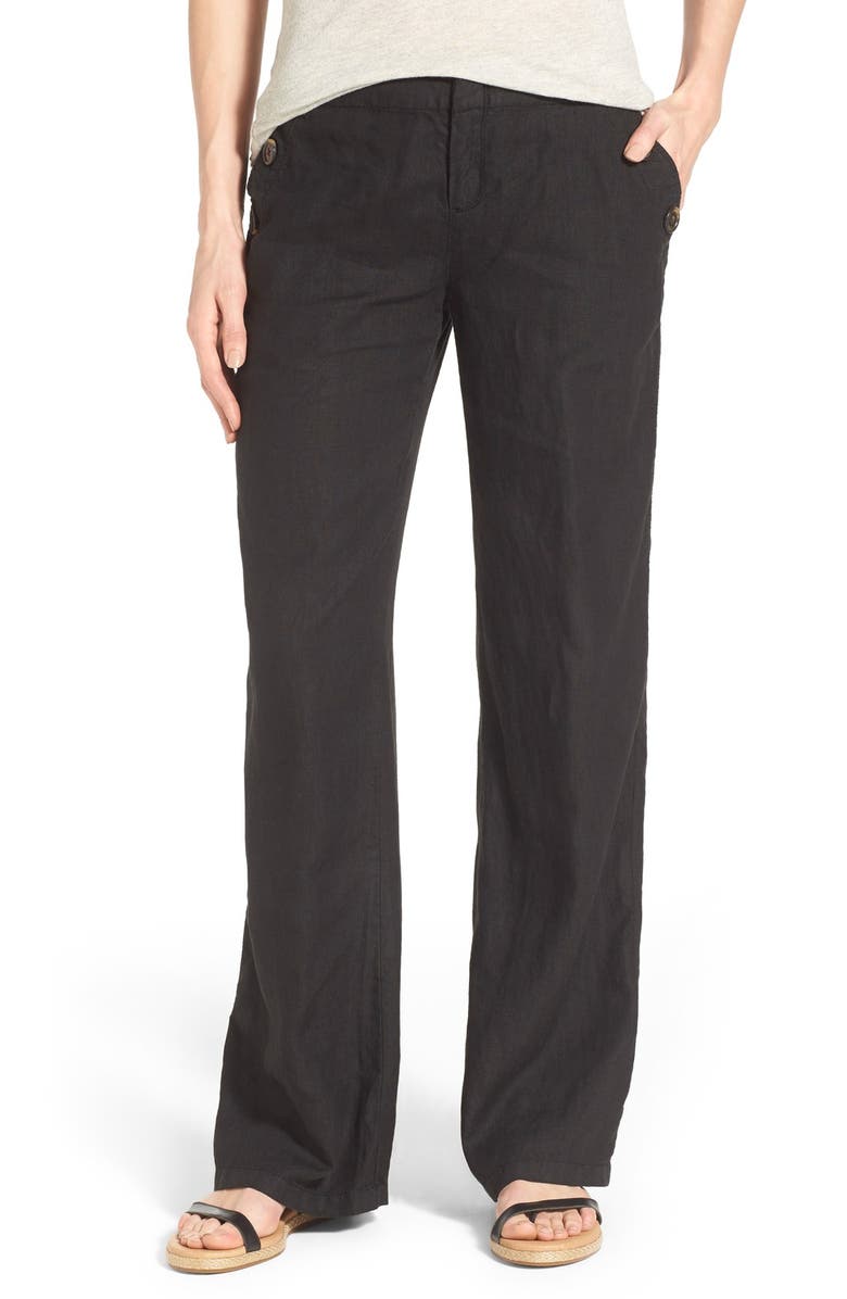 Caslon® Linen Sailor Pants (Regular & Petite) | Nordstrom