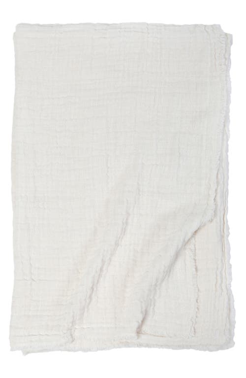 Pom Pom At Home Hermosa Oversized Throw Blanket In Cream/cream