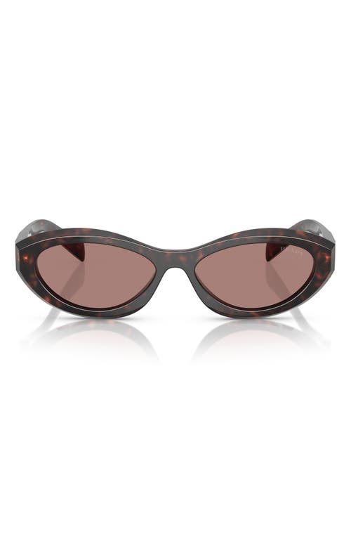 PRADA PRADA 55MM IRREGULAR SUNGLASSES 