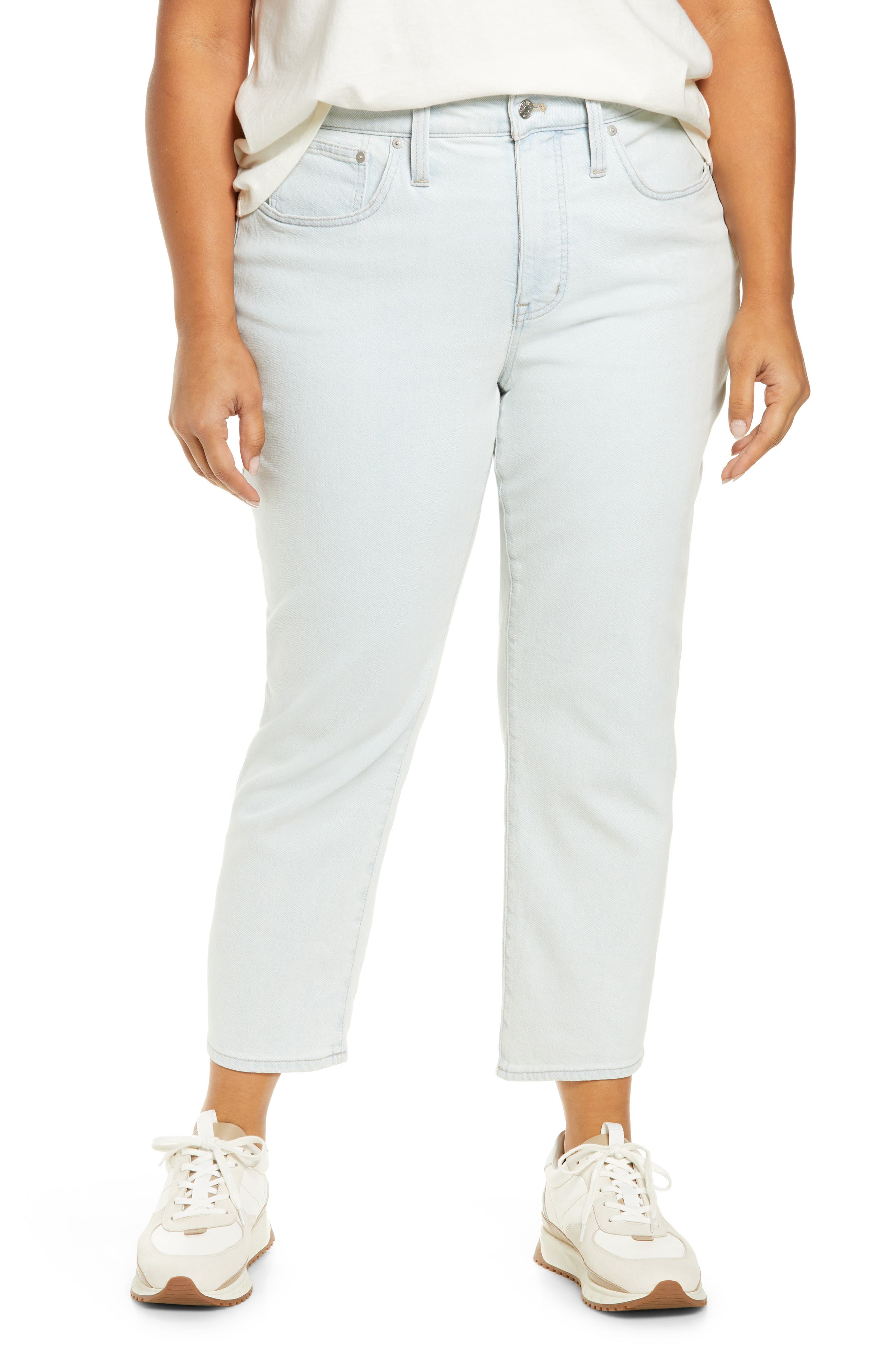 Madewell High Waist Crop Mom Jeans 
