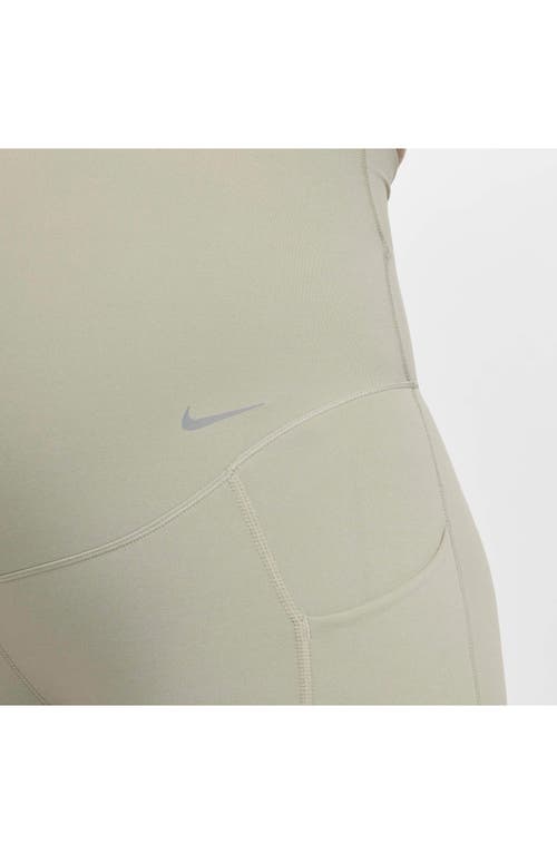 Shop Nike Zenvy Dri-fit High Waist 7/8 Maternity Leggings In Light Army