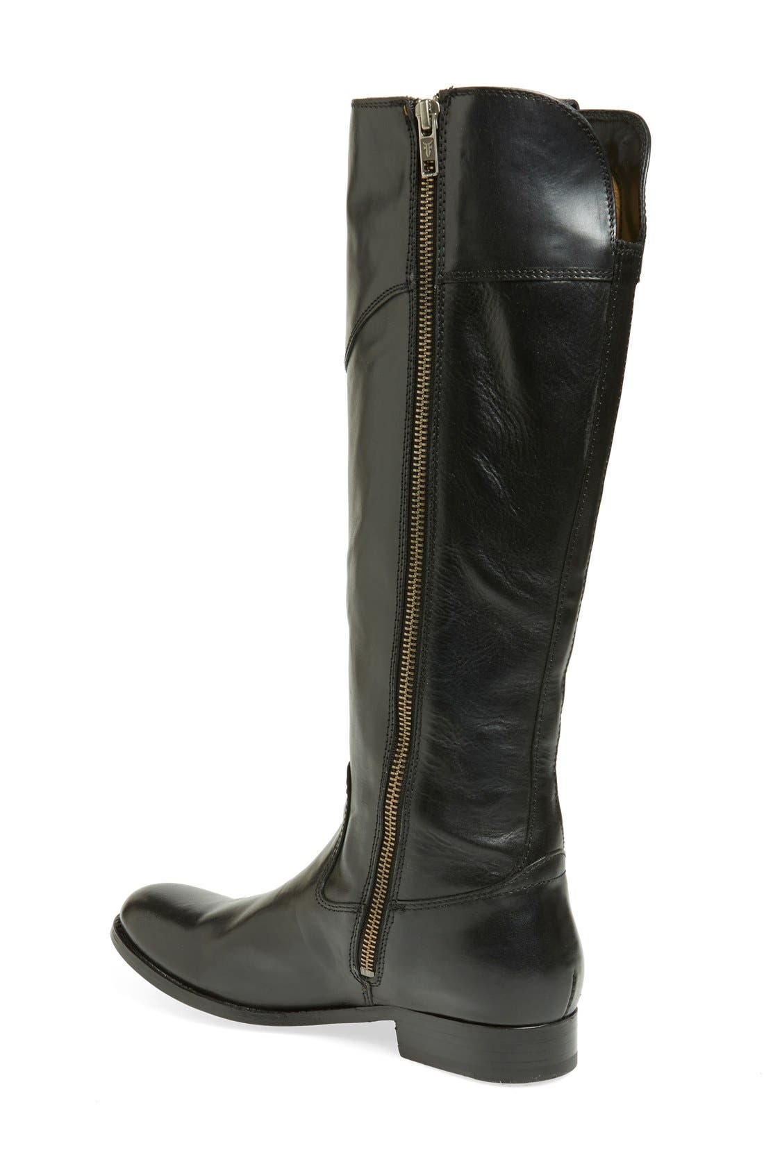 frye melissa tab tall leather boot