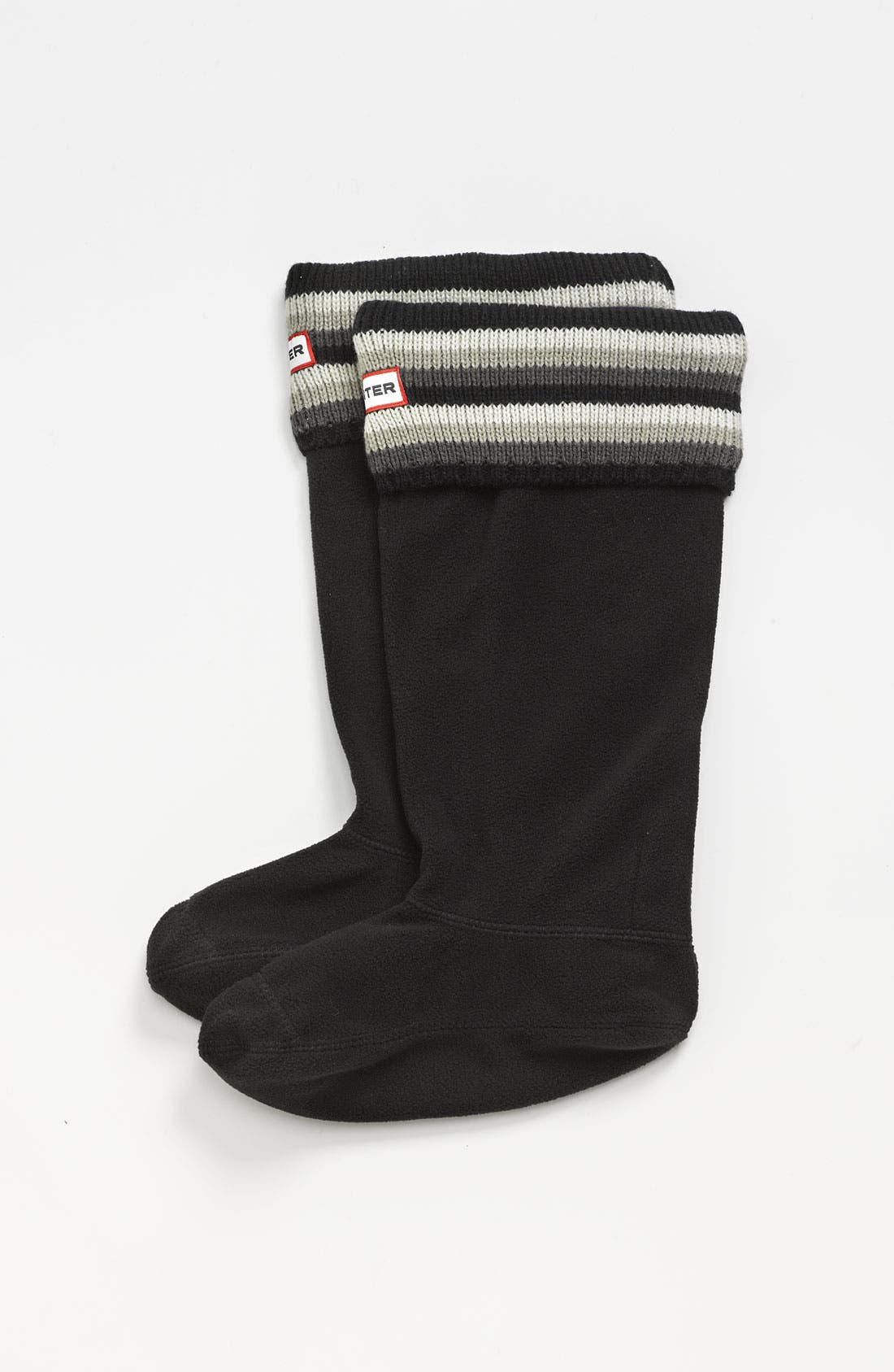 Hunter Tall Gloss Rain Boot & Pattern Cuff Welly Socks Nordstrom