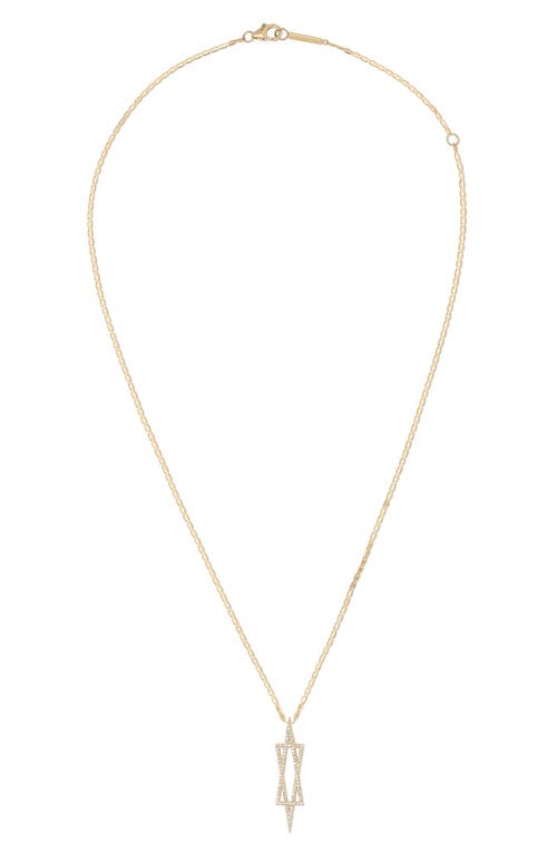Lana Affinity Diamond Star of David Pendant Necklace in Yellow Gold at Nordstrom, Size 18