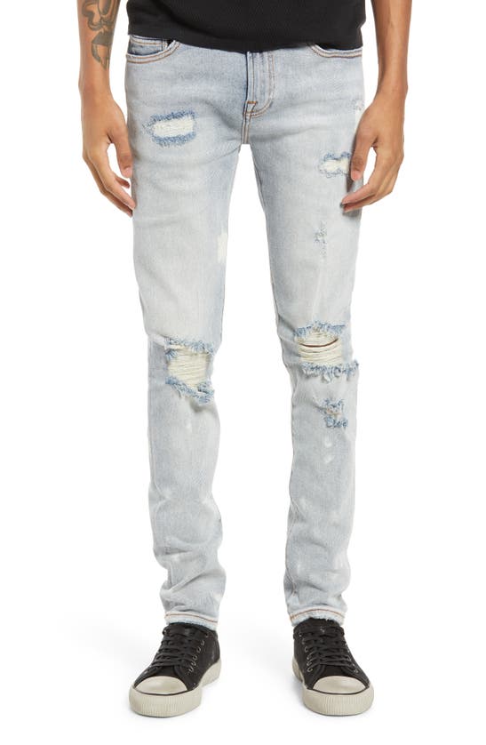 Cult Of Individuality Ripped Super Skinny Jeans In Bleach
