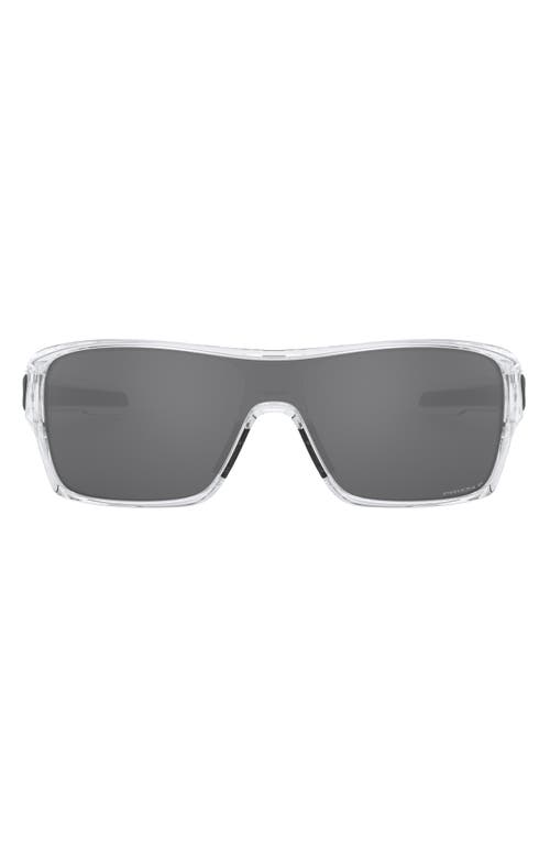 Oakley Turbine Rotor 128mm Polarized Shield Sunglasses in Clear at Nordstrom