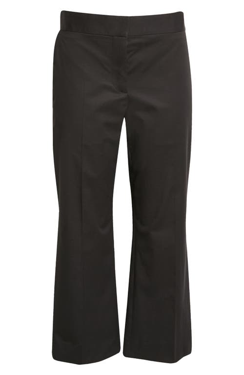 The Row Bapri Stretch Cotton & Cashmere Crop Flare Trousers in Black
