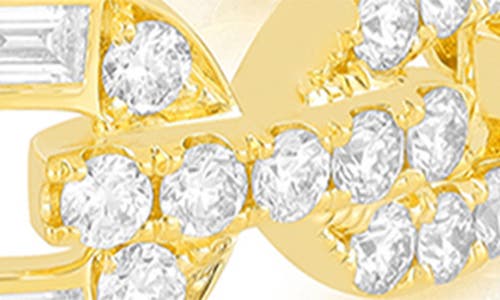 Ef Collection Diamond Chain Ring In Yellow Gold