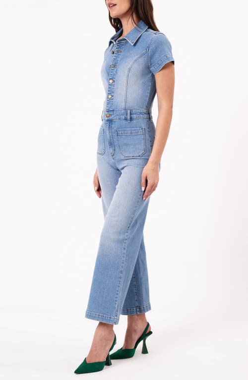 Shop Rolla's Sailor Denim Jumpsuit In Ranch