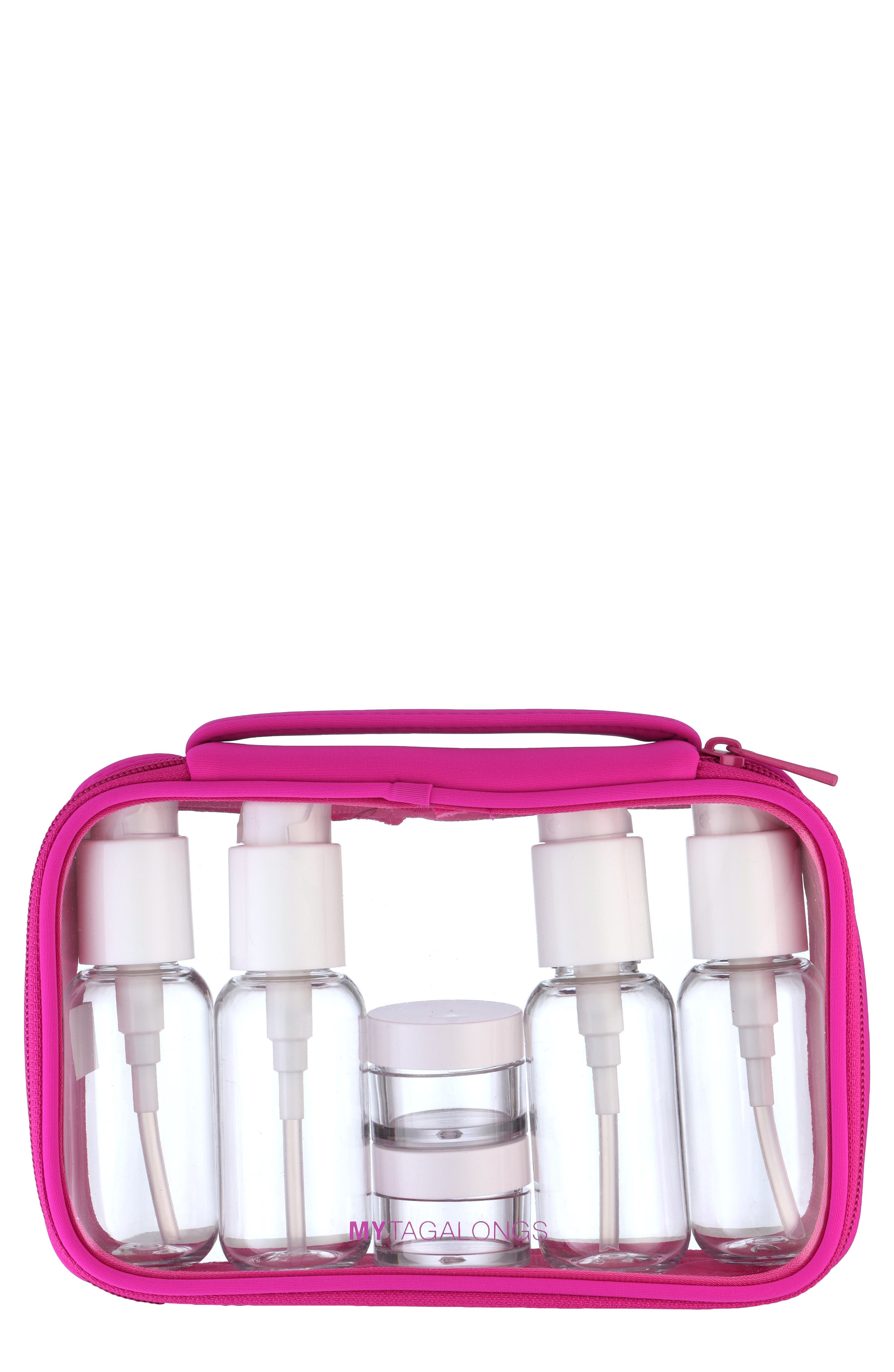 MYTAGALONGS Everleigh Travel Bottle Zip Tote Set | Nordstromrack