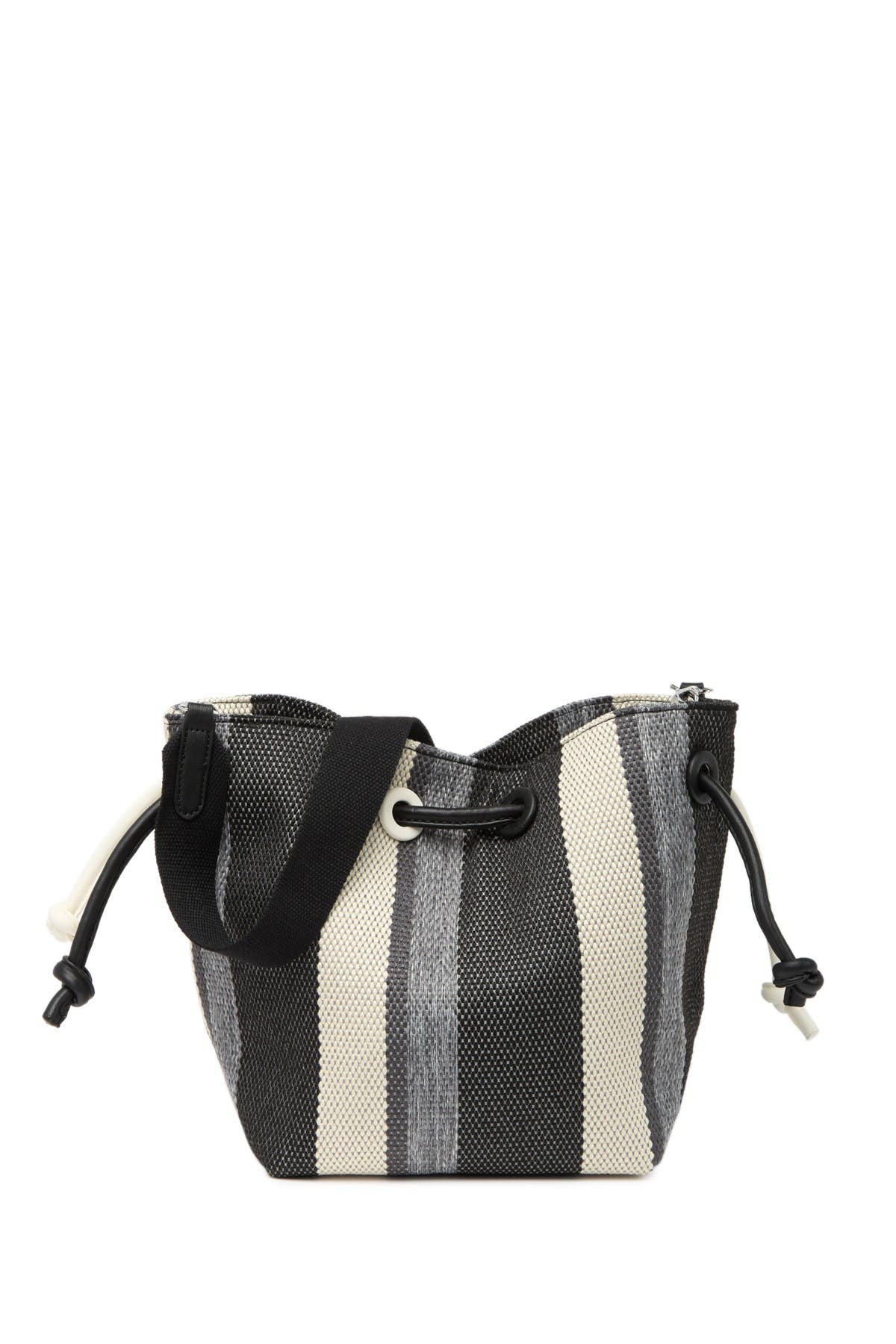 grommet detail strap bag