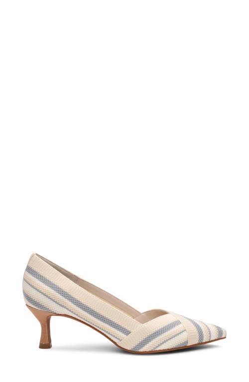 Shop Sanctuary Prime Knit Pointed Toe Pump In Natural/chalk