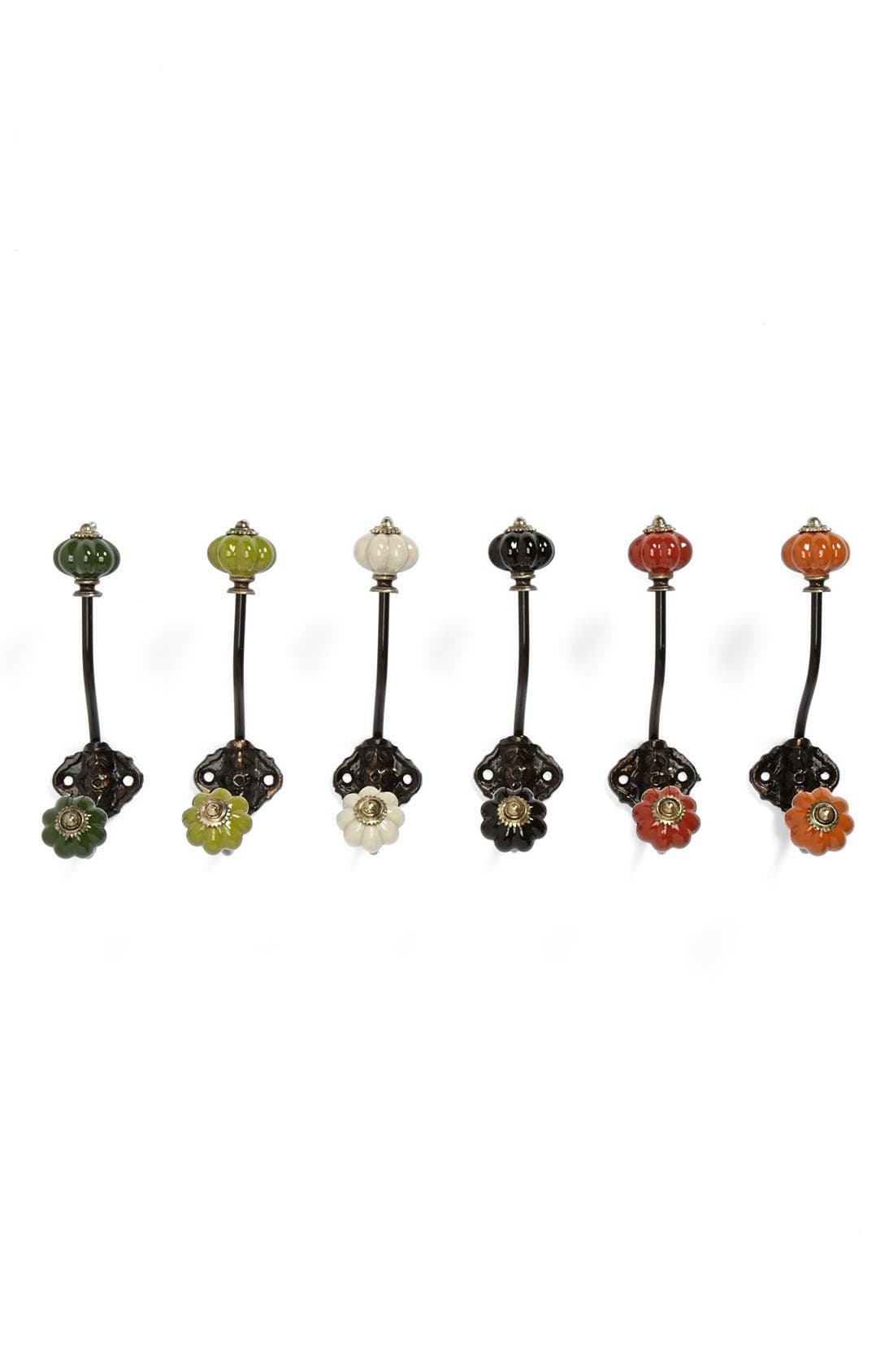 Colored Glass Wall Hooks (Set of 6) Nordstrom