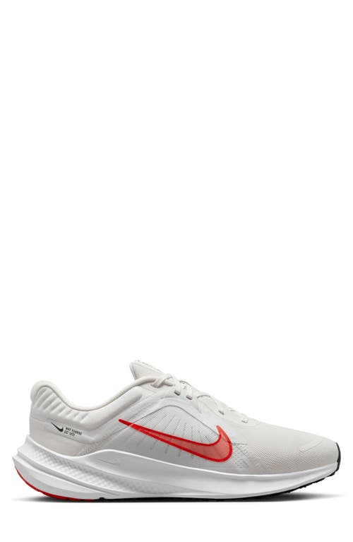 Shop Nike Quest 5 Road Running Shoe In Smoke Grey/white/volt