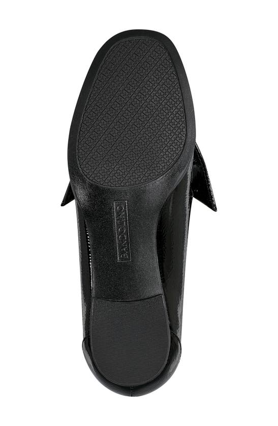 Shop Bandolino Anella Faux Leather Bow Loafer In Black