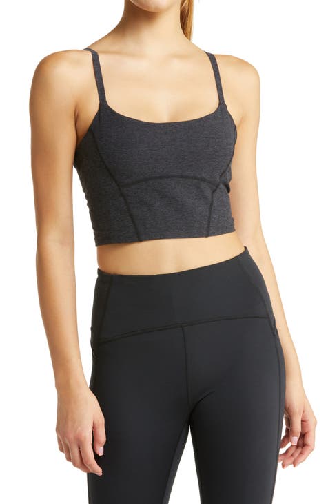 Zella Z by Loxy Long Line Seamless Bra Top Black Y Strap Sports Bra NWt New  MED - $52 New With Tags - From Lea