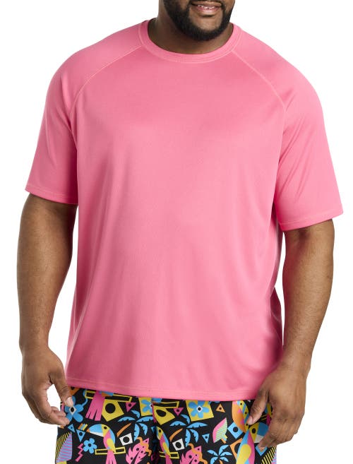 Shop Harbor Bay By Dxl Swim Rash Guard T-shirt In Hot Pink