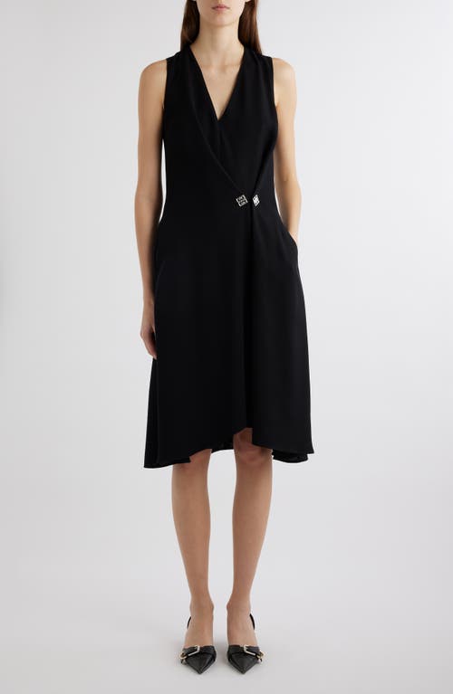 Givenchy Pinned Waist Sleeveless Dress Black at Nordstrom, Us