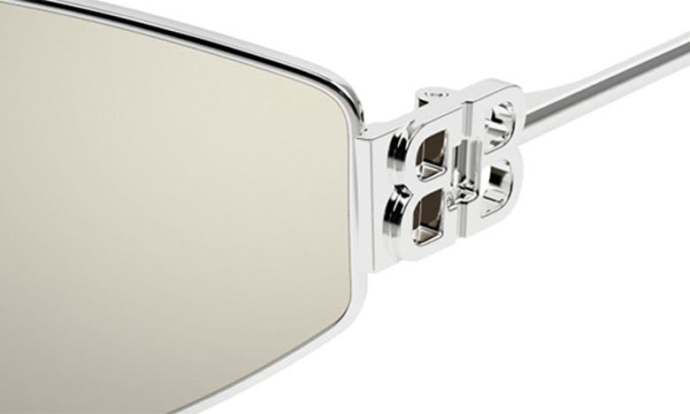 Shop Balenciaga 65mm Oversize Cat Eye Sunglasses In Silver